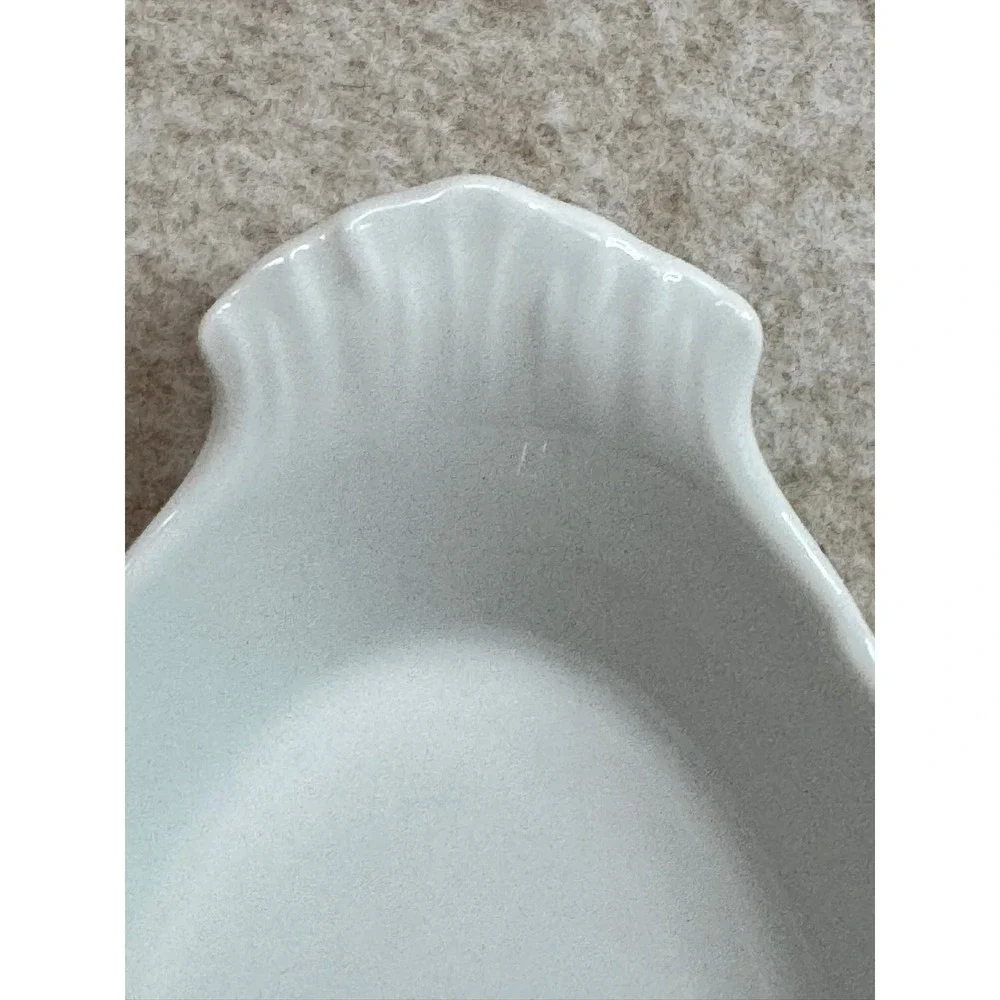 Apilco Porcelain‎ France Oval Ramekin Dish Serving Dish White